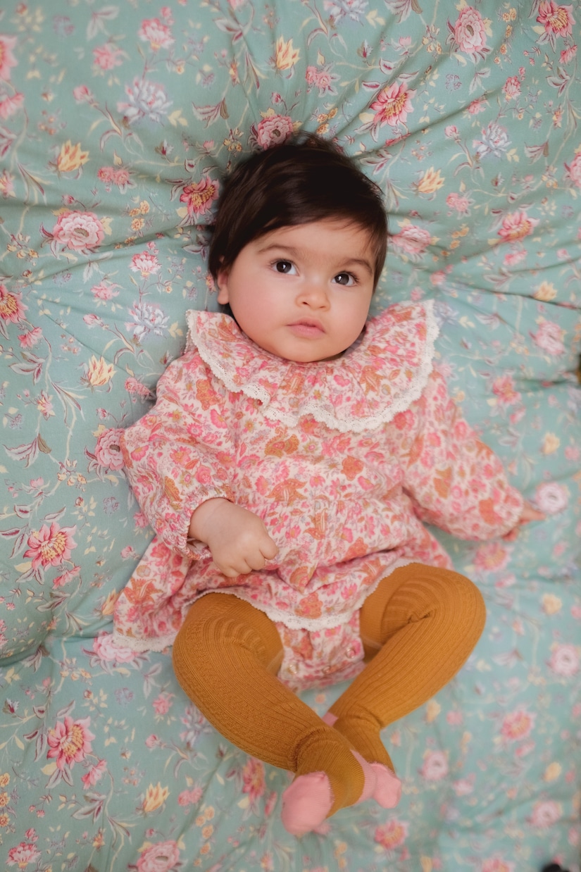 Bébé – Combi-short India en coton à fleurs | Louise Misha
