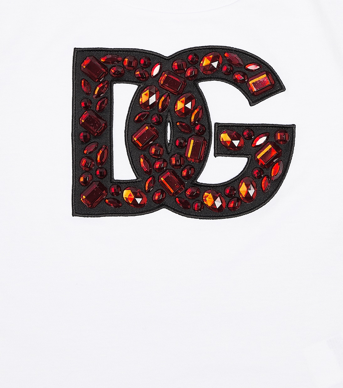 Embellished DG logo jersey T-shirt | Dolce&Gabbana Kids