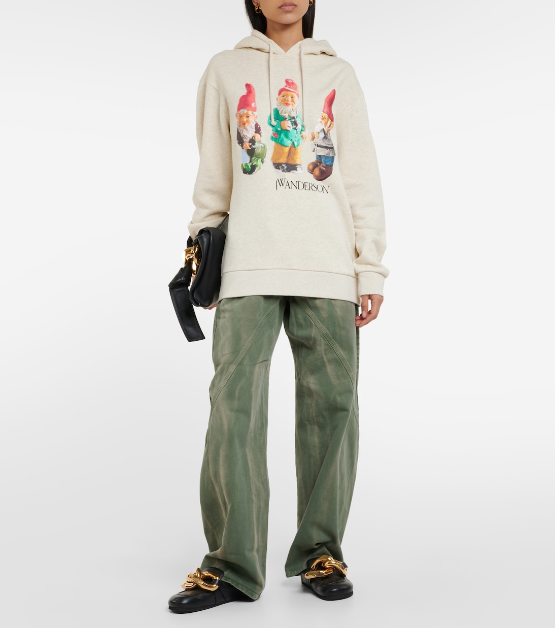 Gnome Trio cotton hoodie | JW Anderson