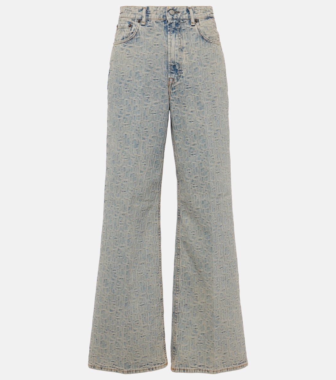 Jeans anchos Monogram de tiro alto | Acne Studios