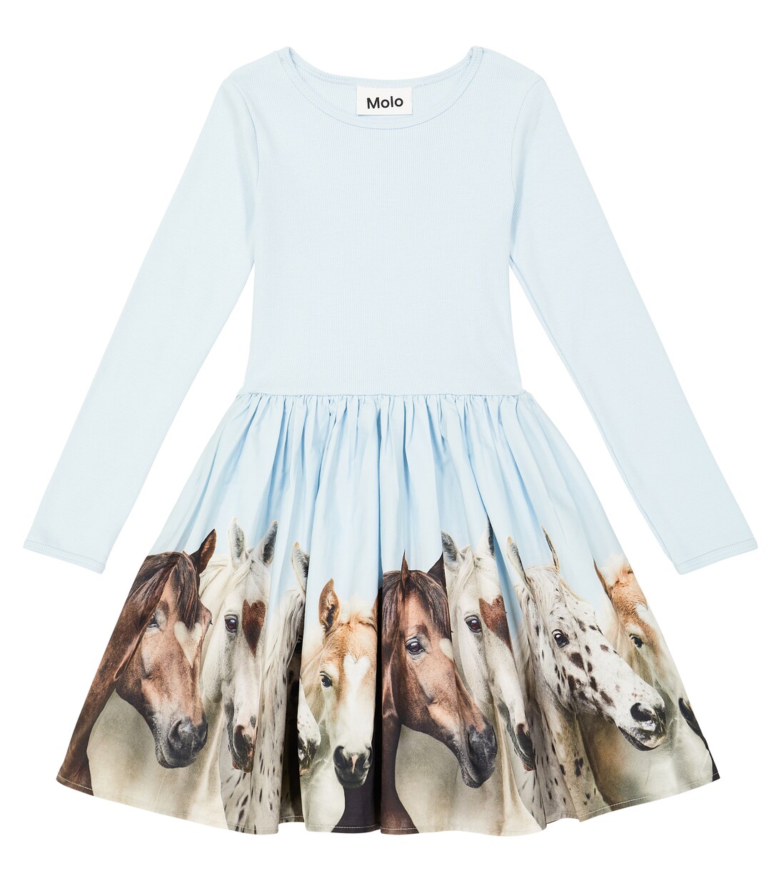 Casie ribbed-knit cotton-blend dress | Molo