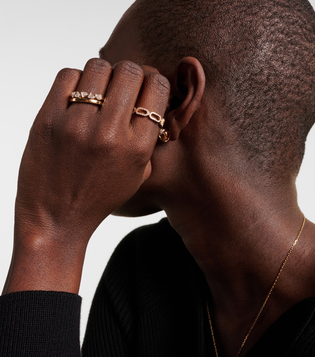 Anillo Link de oro de 18 ct con diamantes | Bucherer Fine Jewellery