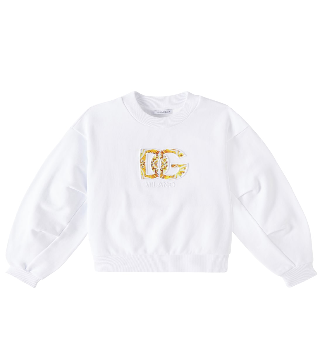 Logo cotton jersey sweatshirt | Dolce&Gabbana Kids