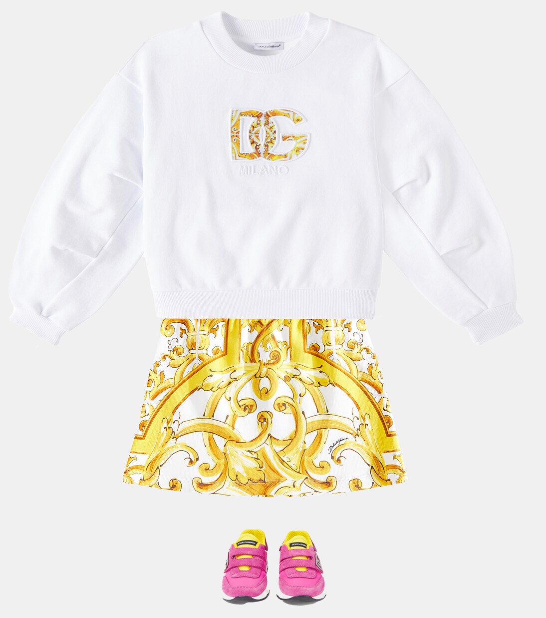 Logo cotton jersey sweatshirt | Dolce&Gabbana Kids