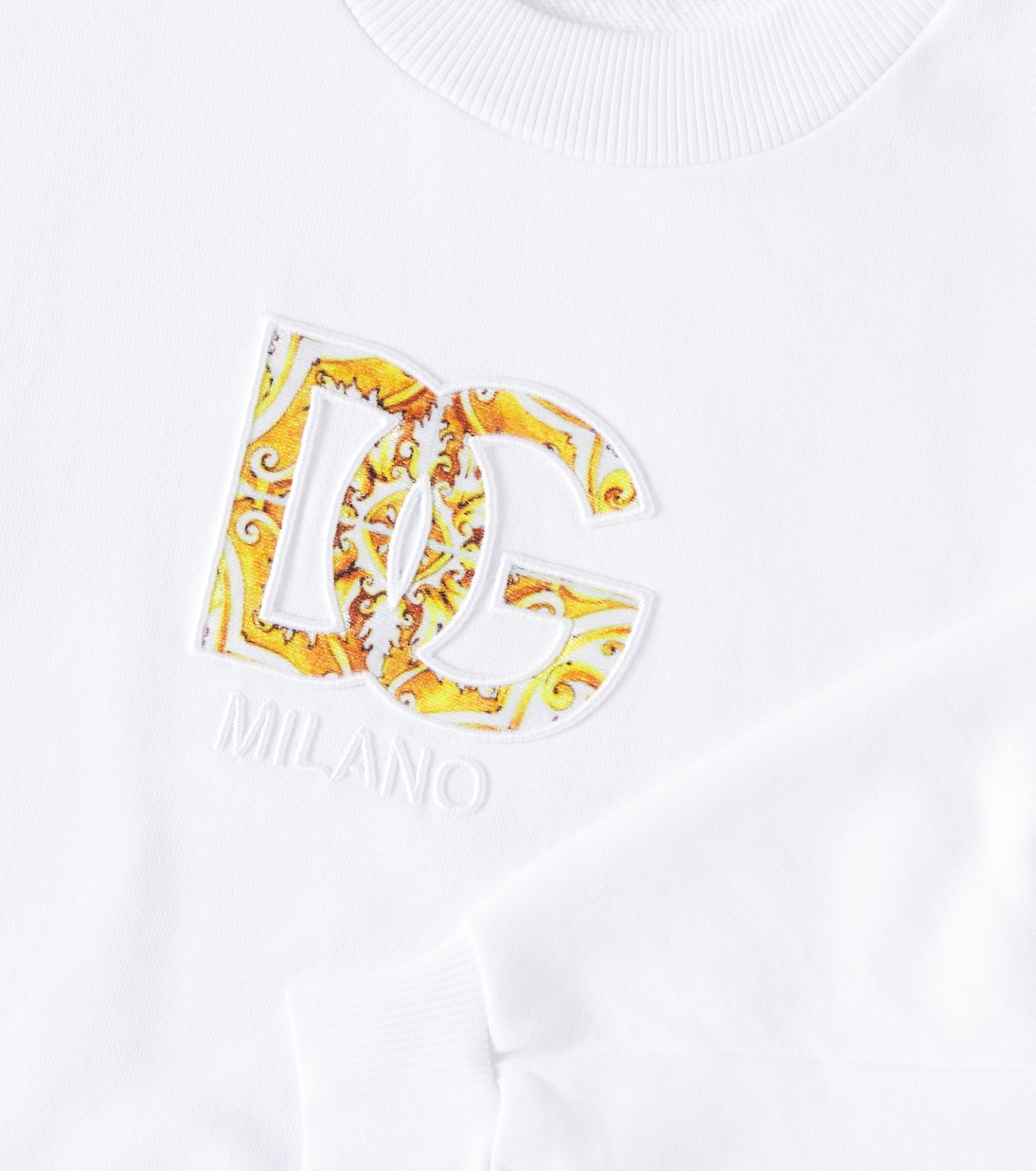 Logo cotton jersey sweatshirt | Dolce&Gabbana Kids
