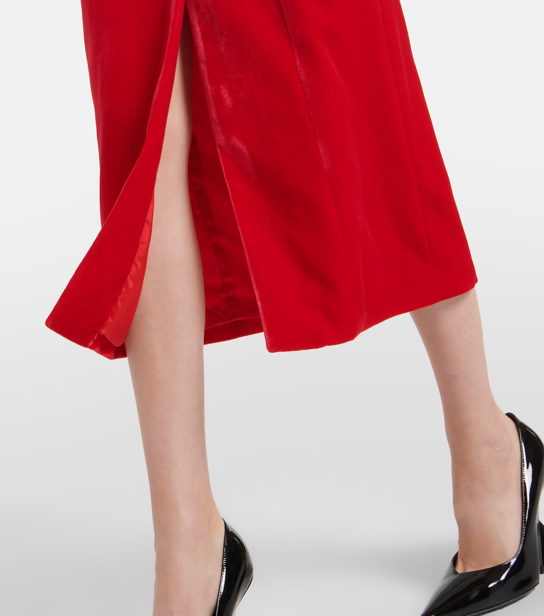 Robe midi en velours | Alessandra Rich