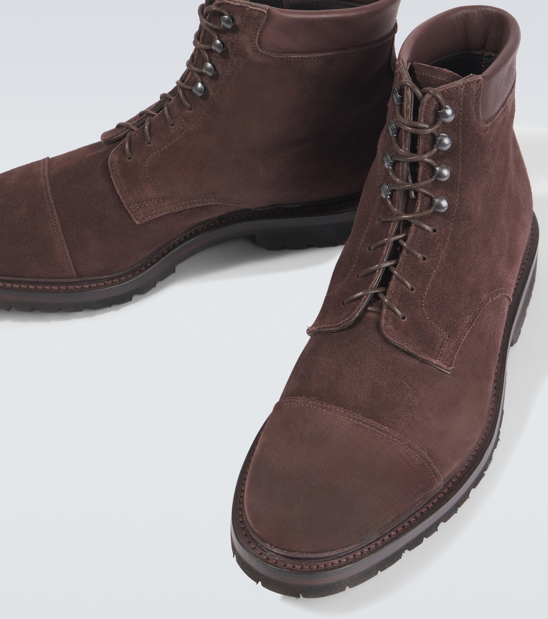 Taron II suede lace-up boots | George Cleverley