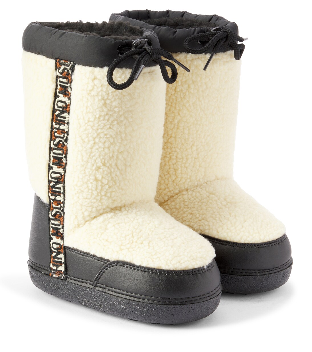Faux shearling-lined snow boots | Moschino Kids
