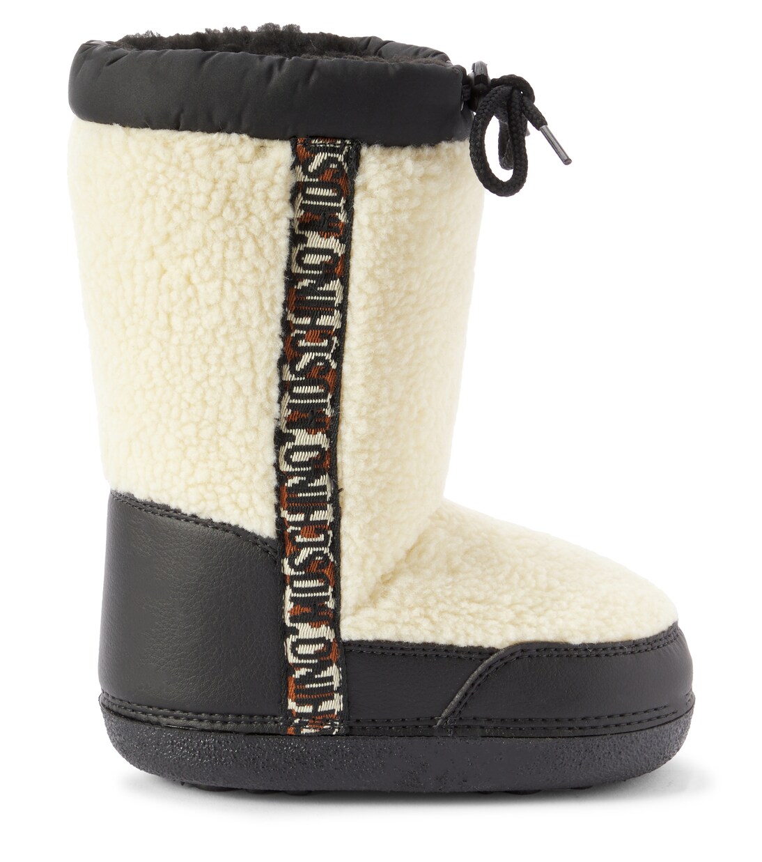Faux shearling-lined snow boots | Moschino Kids
