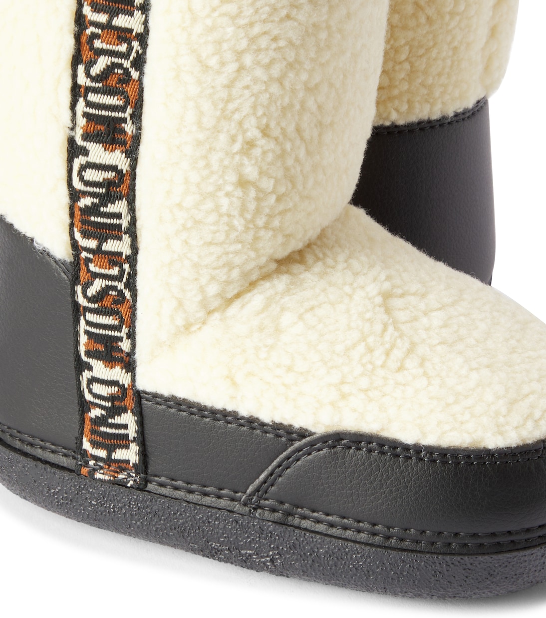 Faux shearling-lined snow boots | Moschino Kids
