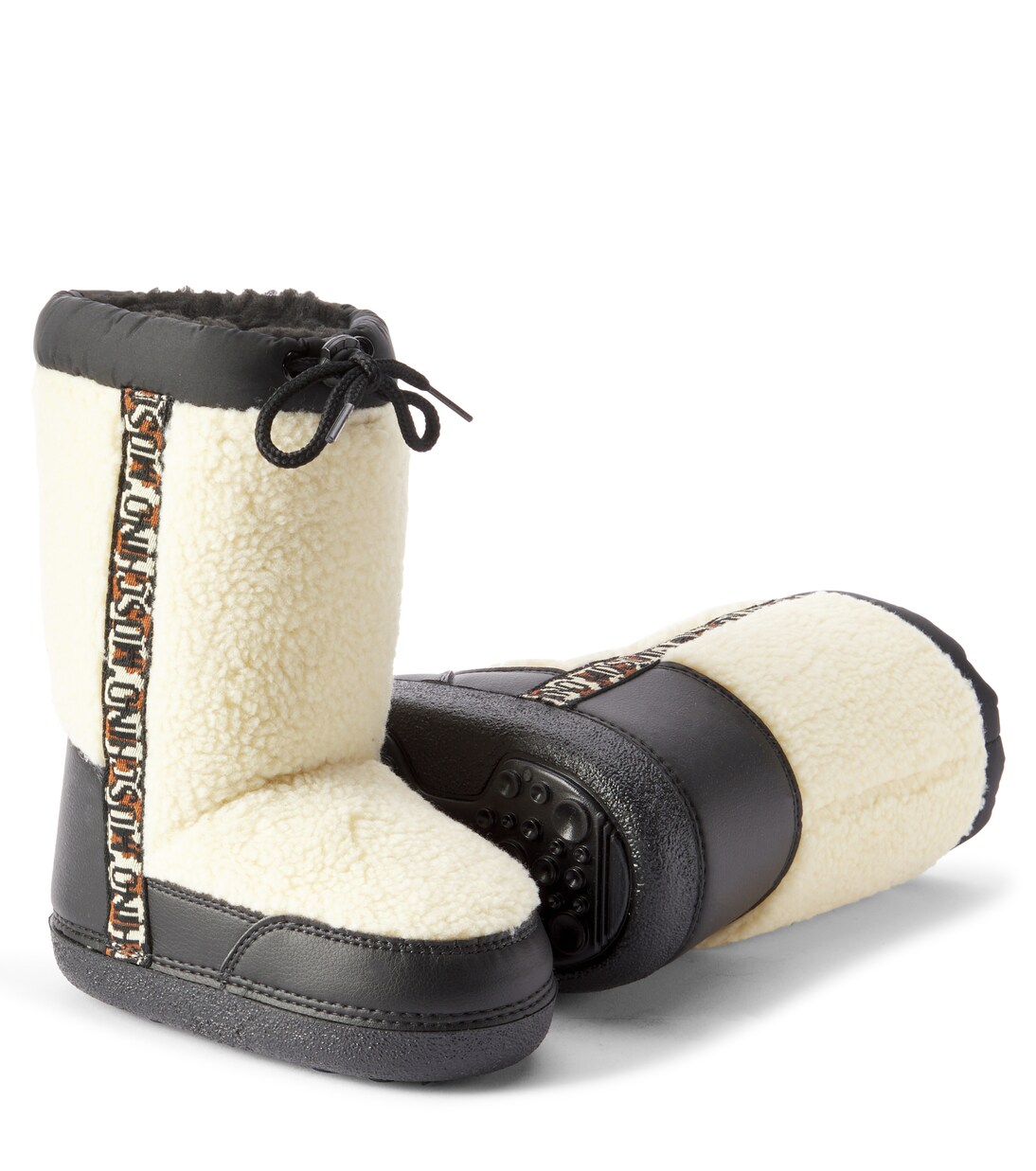 Faux shearling-lined snow boots | Moschino Kids
