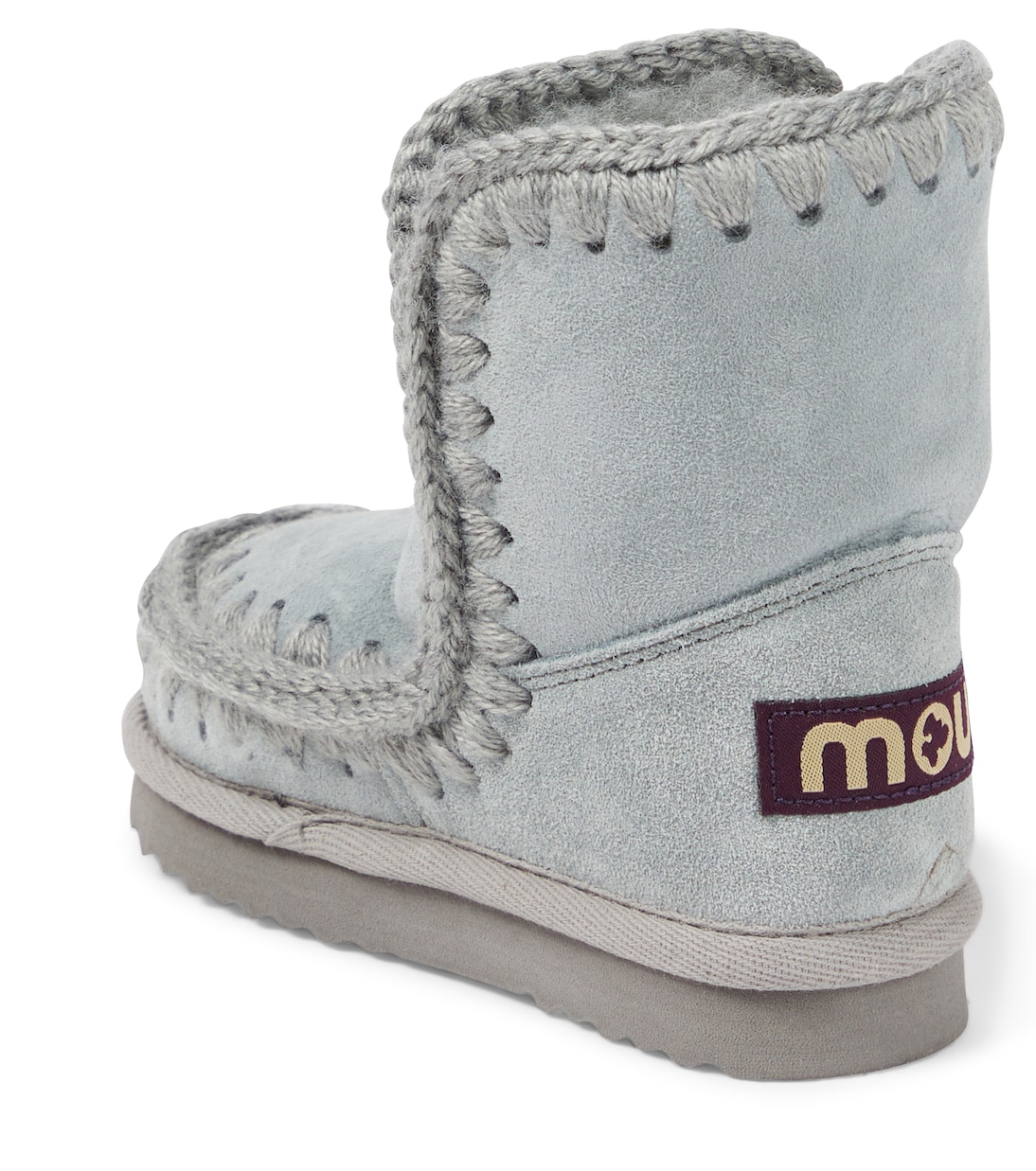 Shearling-lined suede ankle boots | Mou Kids