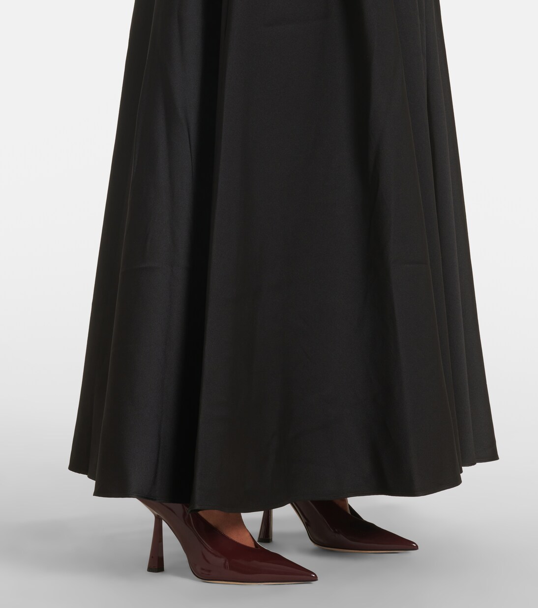 Robe longue bustier en soie mélangée | Roland Mouret