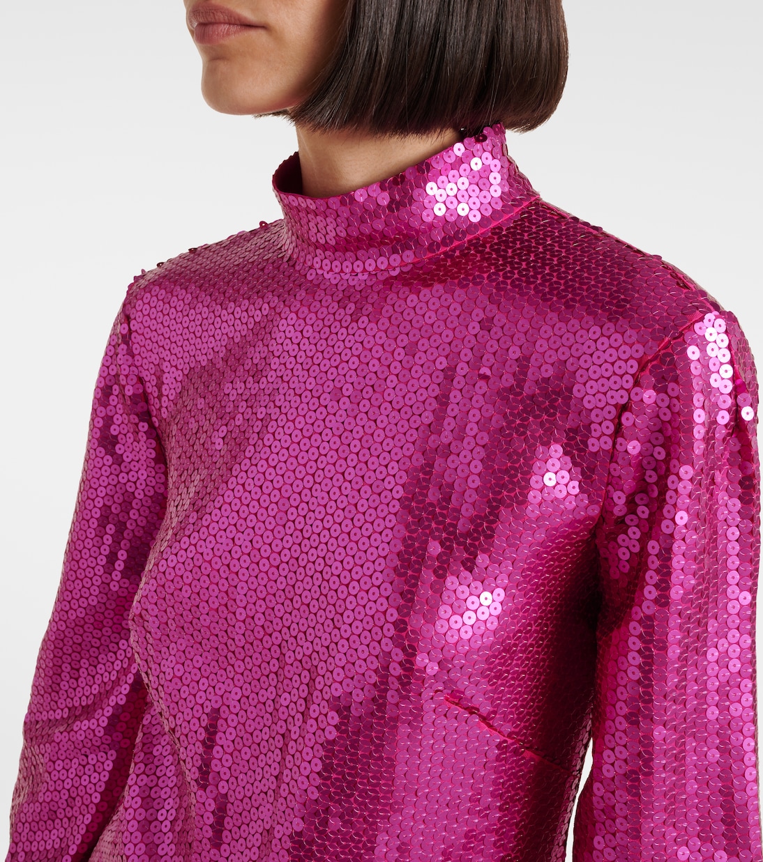 Minikleid Gina mit Pailletten und Federn | Taller Marmo