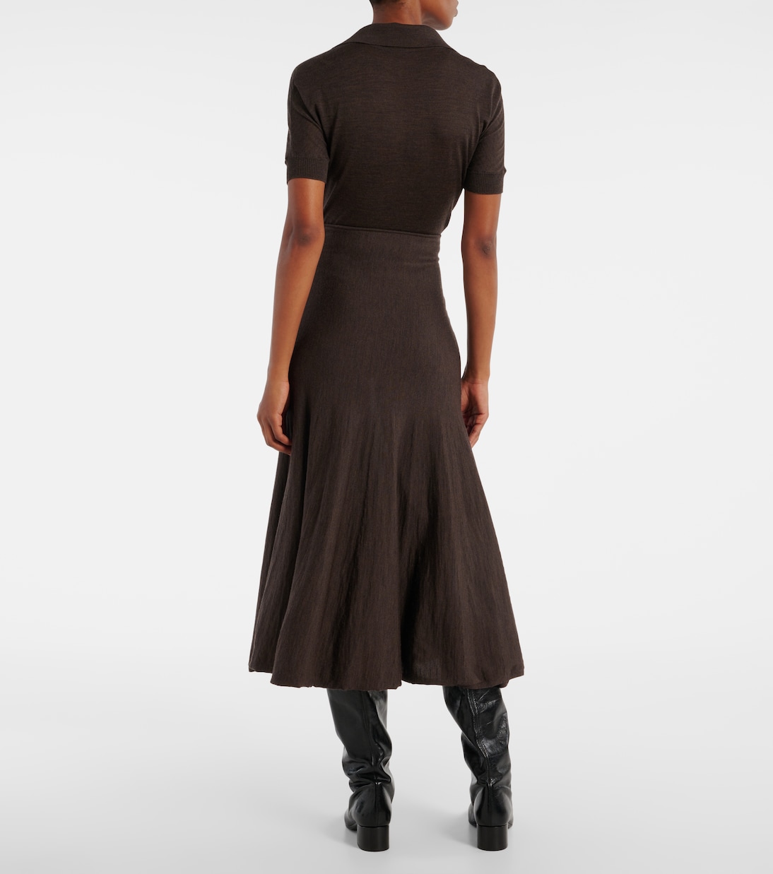 Midirock Mayu aus Wolle | Khaite