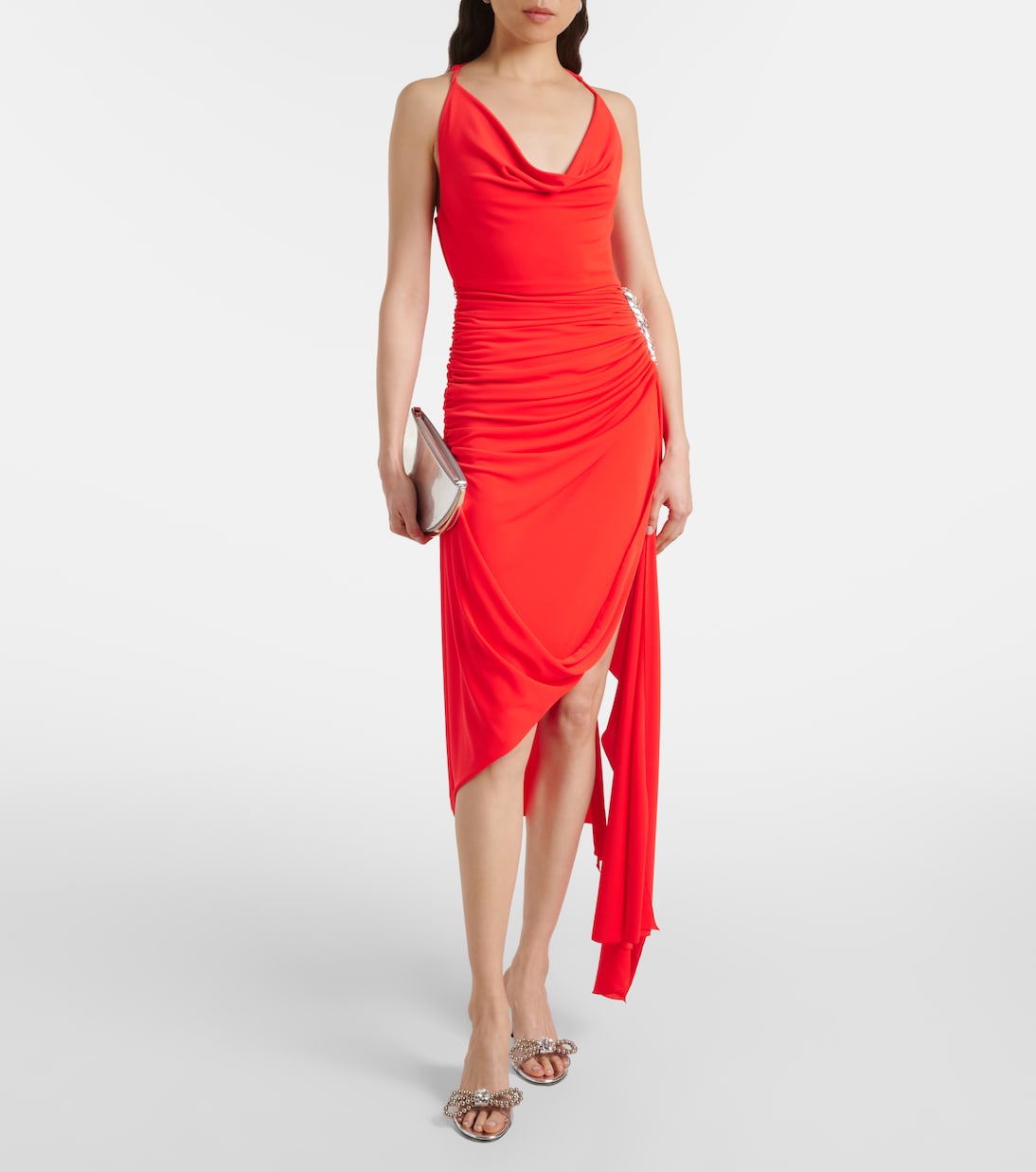 Pantoletten Double Bow mit Kristallen | Mach & Mach