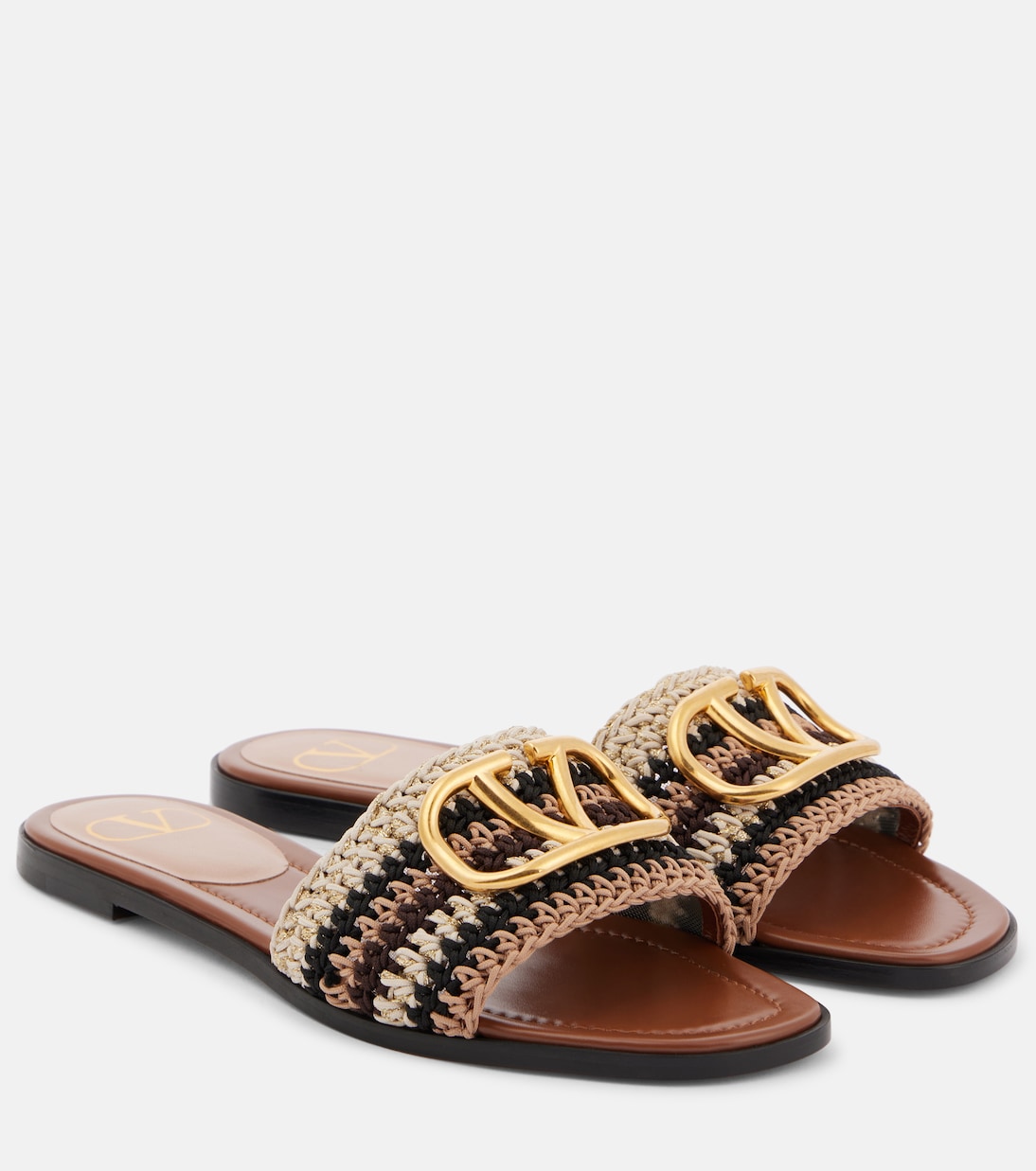 VLogo Signature crochet slides | Valentino Garavani