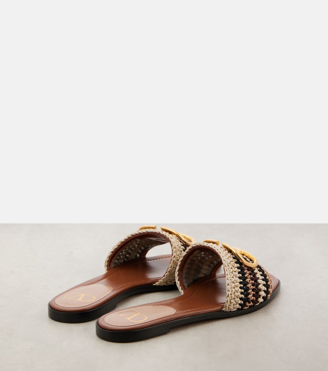 VLogo Signature crochet slides | Valentino Garavani