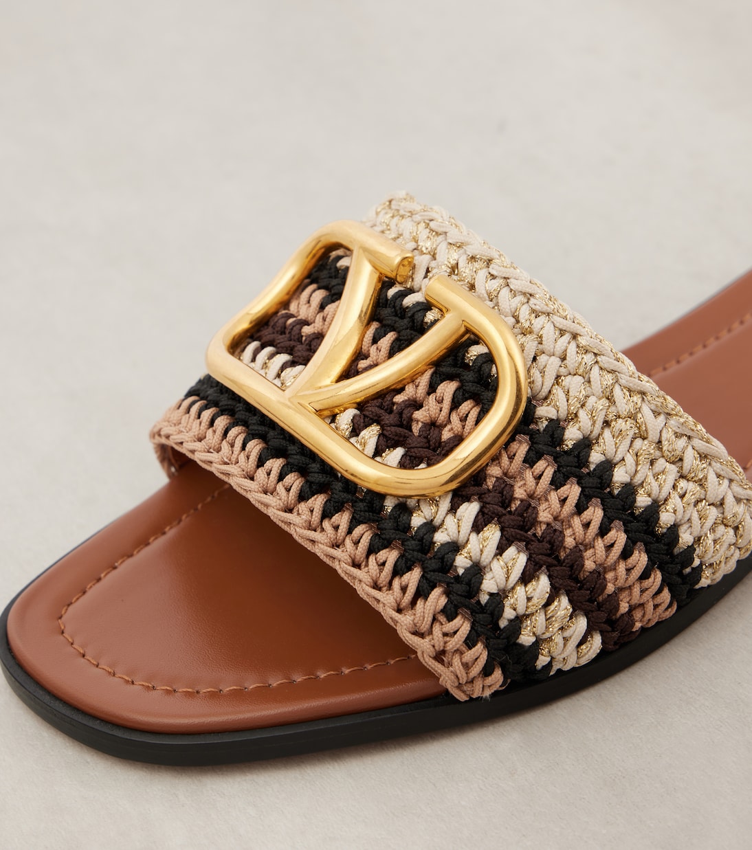 VLogo Signature crochet slides | Valentino Garavani