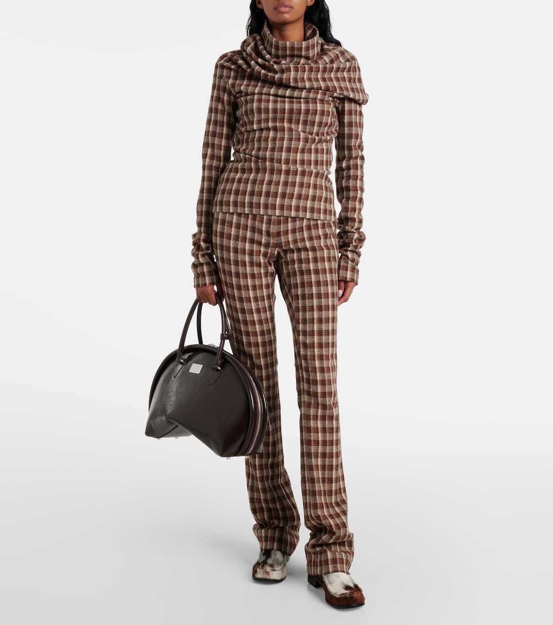 Cabas Bowlina en cuir | Acne Studios