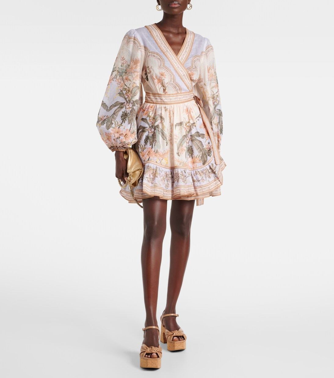 Heloise 95 leather platform sandals | Jimmy Choo