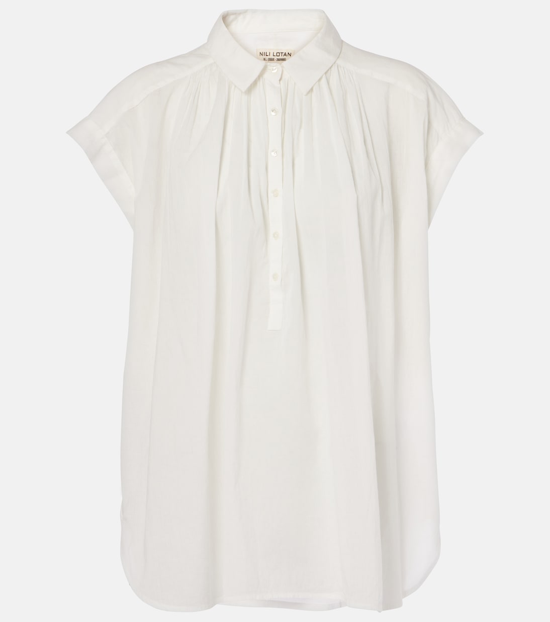 Normandy shirred cotton blouse | Nili Lotan