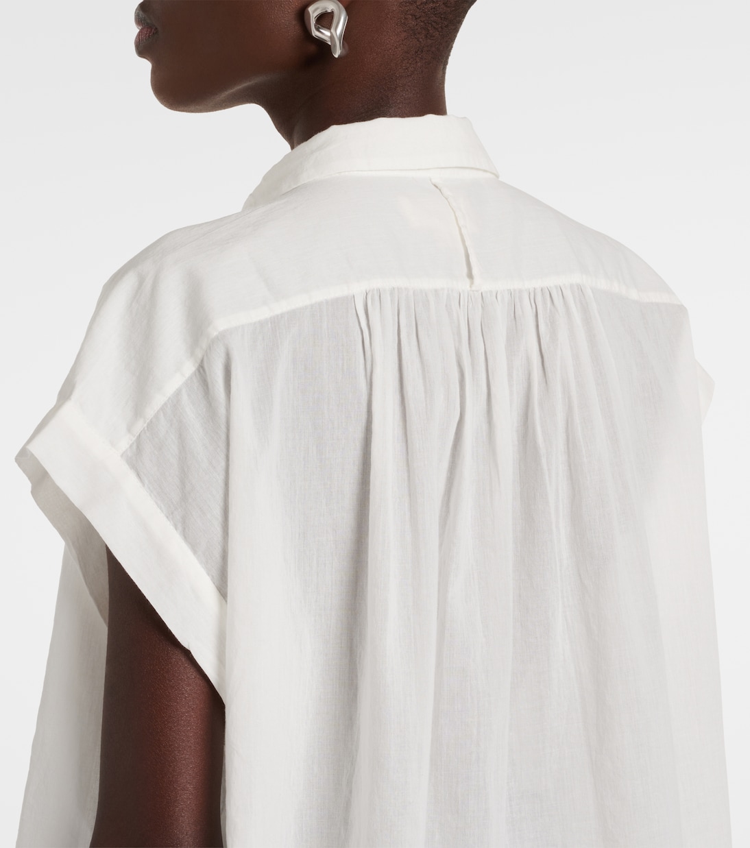 Normandy shirred cotton blouse | Nili Lotan