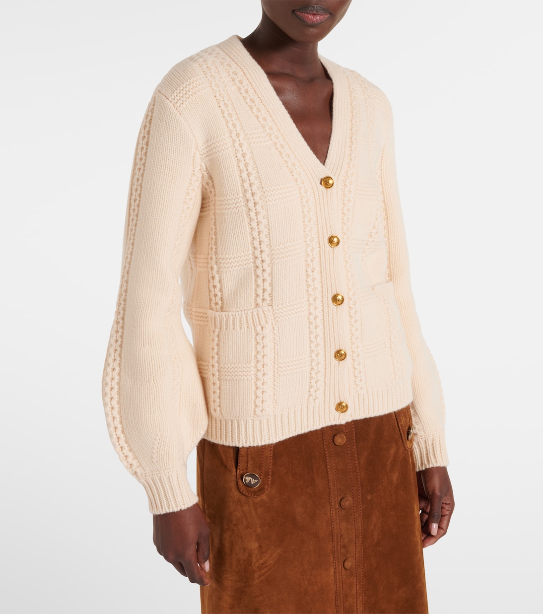Virgin wool cardigan  | Valentino