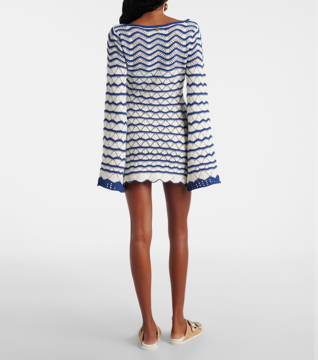 Robe Rey rayée en coton mélangé | Bananhot