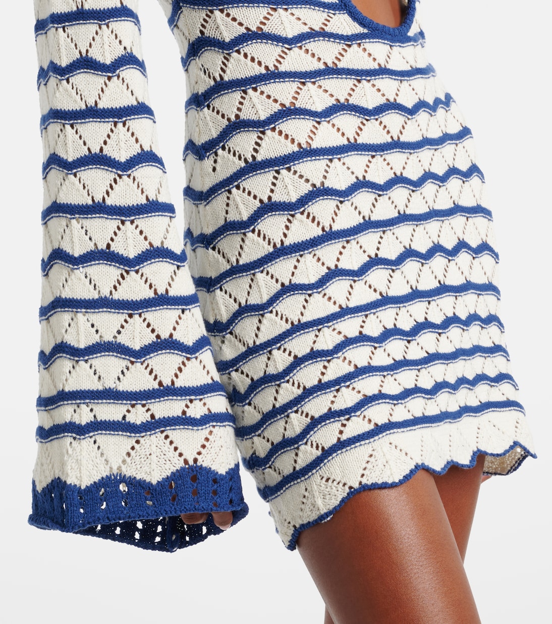 Robe Rey rayée en coton mélangé | Bananhot