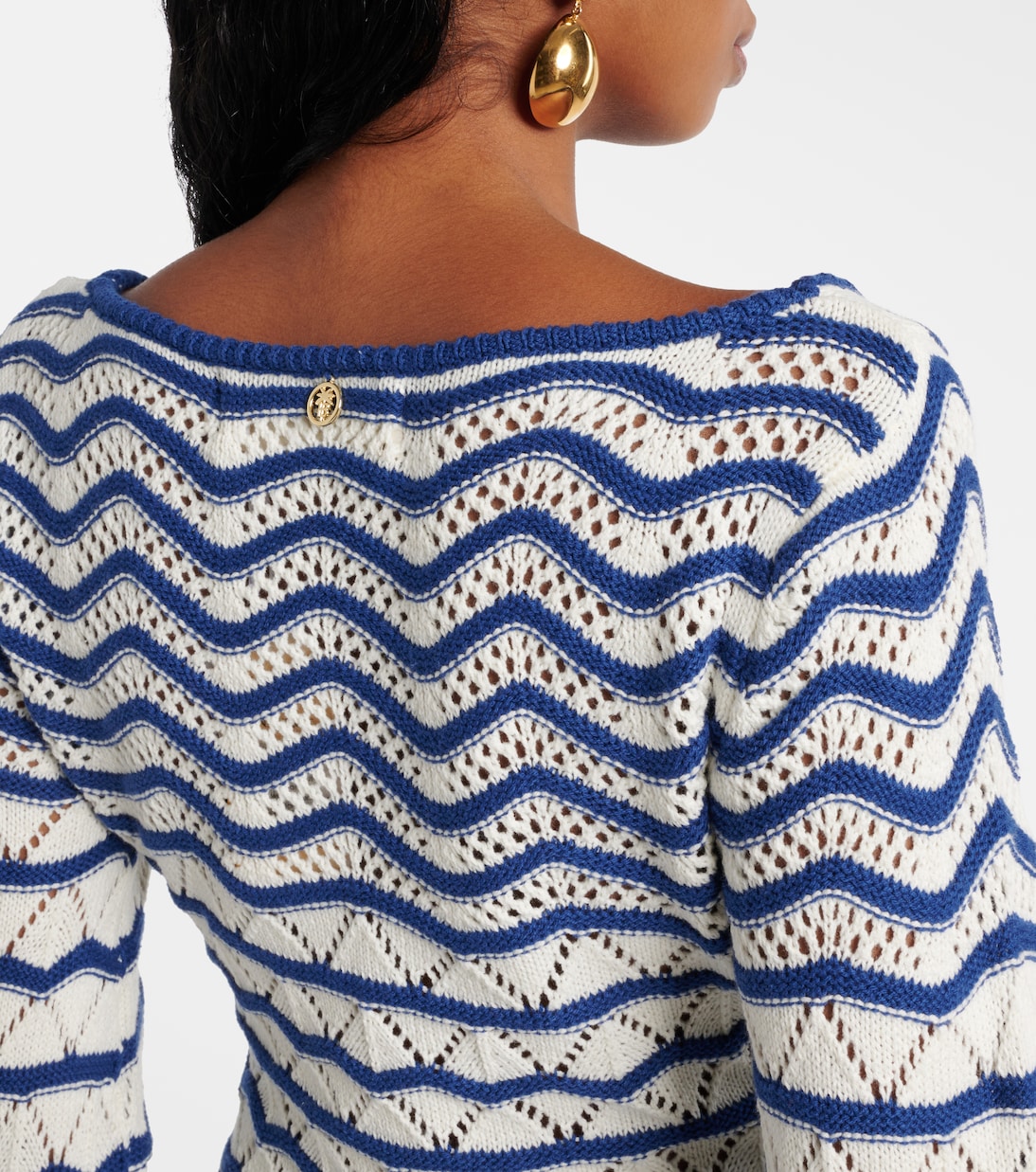 Robe Rey rayée en coton mélangé | Bananhot