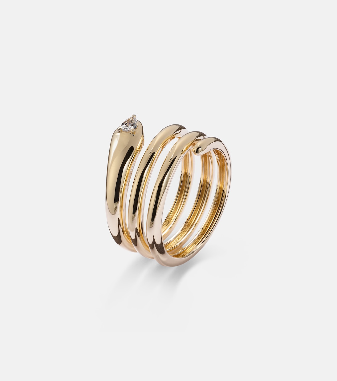 14kt gold ring with diamond | Stone and Strand