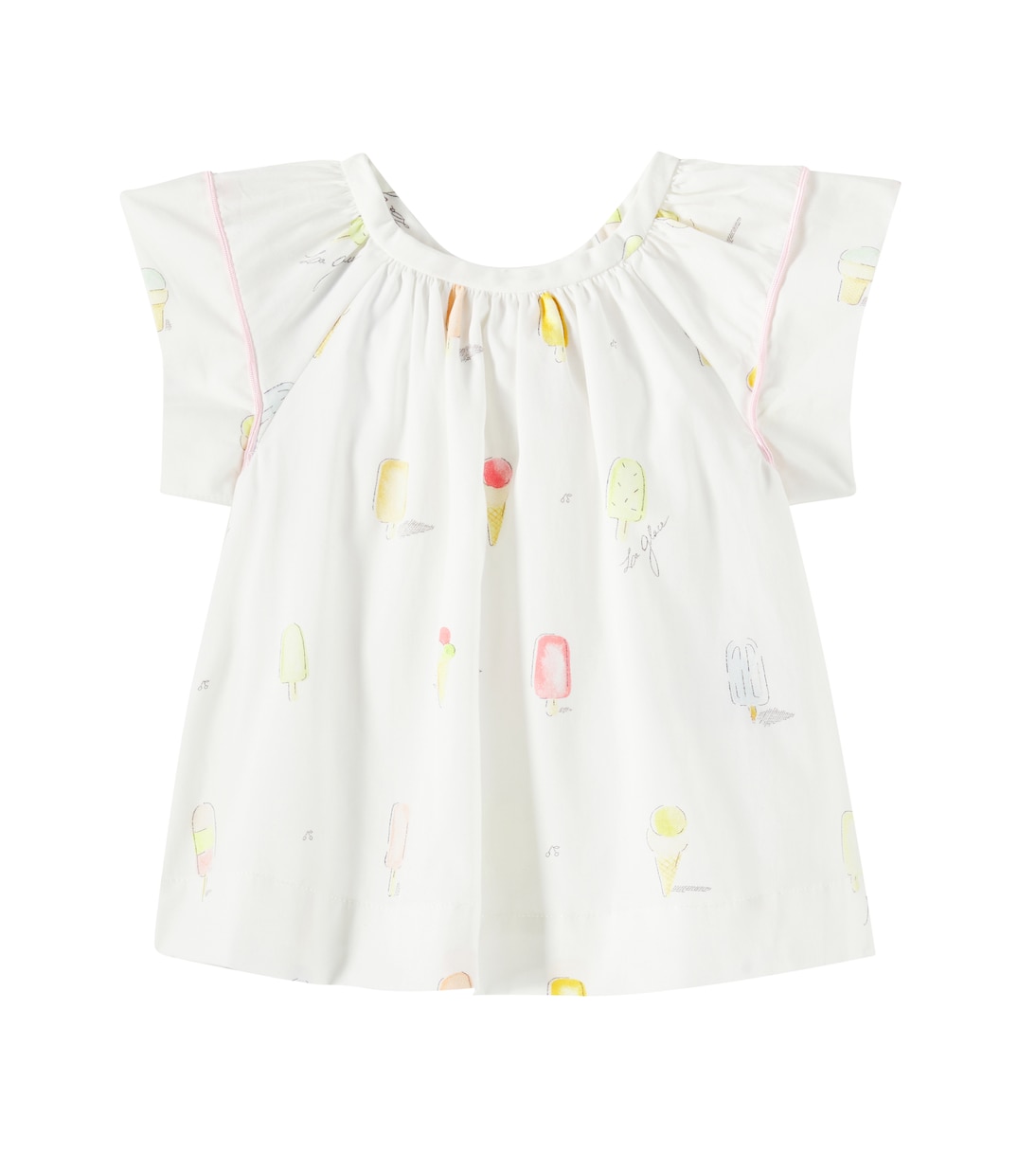 Baby Alisia printed cotton poplin blouse | Bonpoint