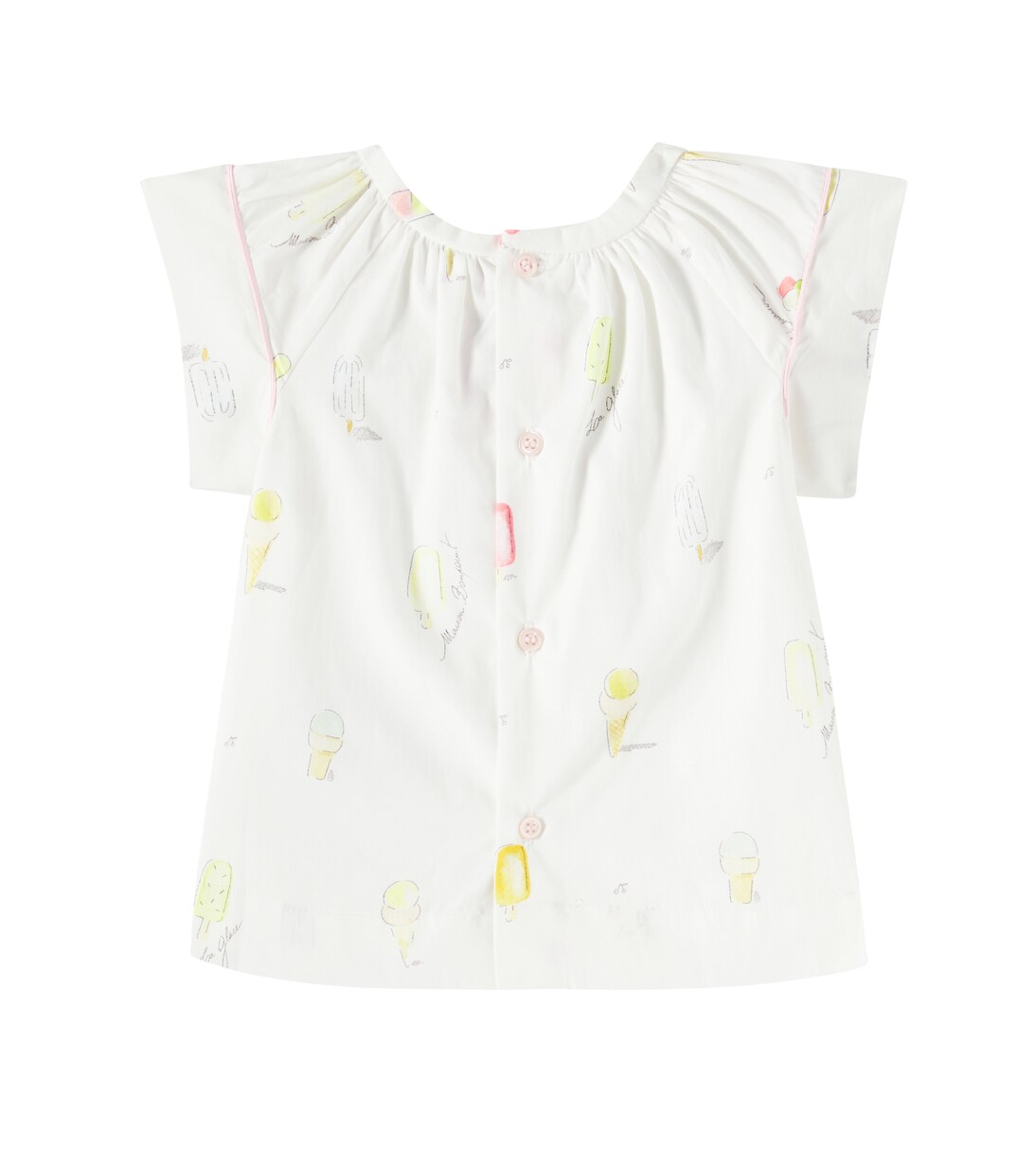 Baby Alisia printed cotton poplin blouse | Bonpoint