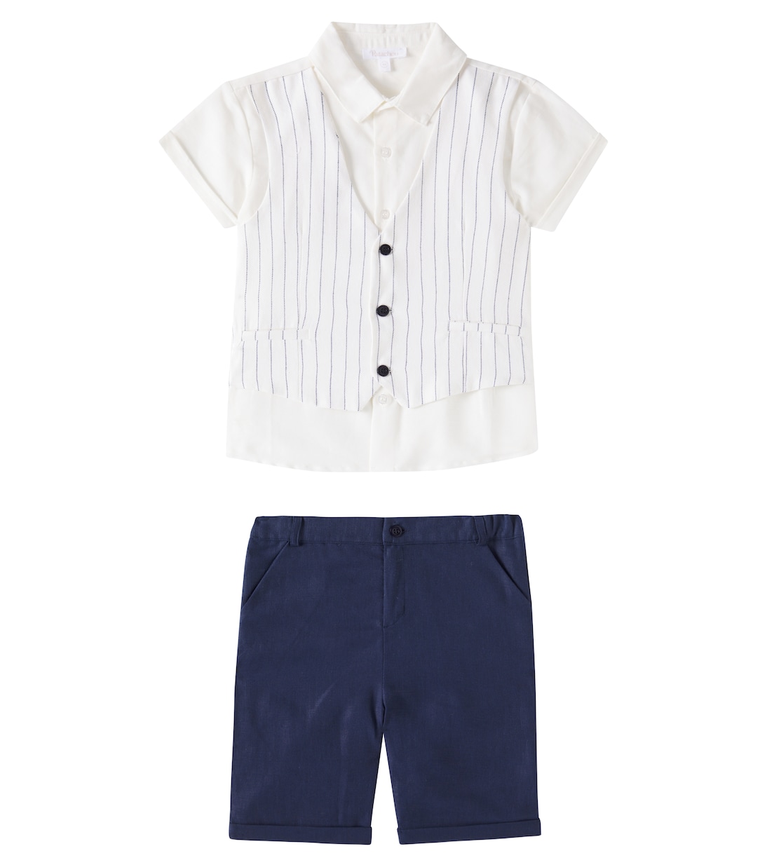 Linen and cotton shirt and shorts set | Patachou