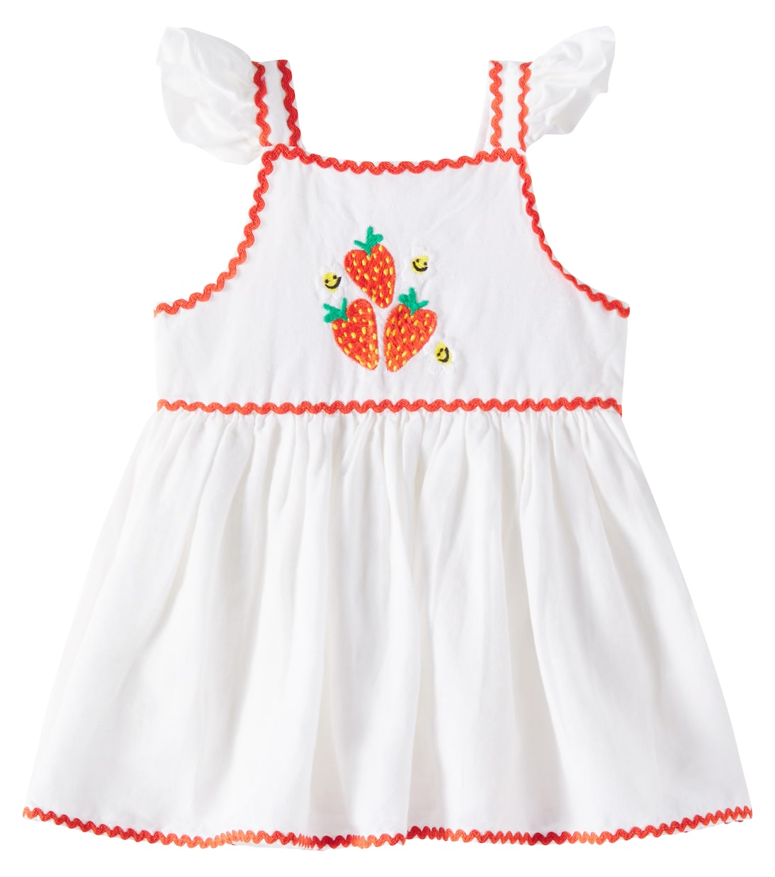 Baby Besticktes Kleid aus Leinen und Baumwolle | Stella McCartney Kids