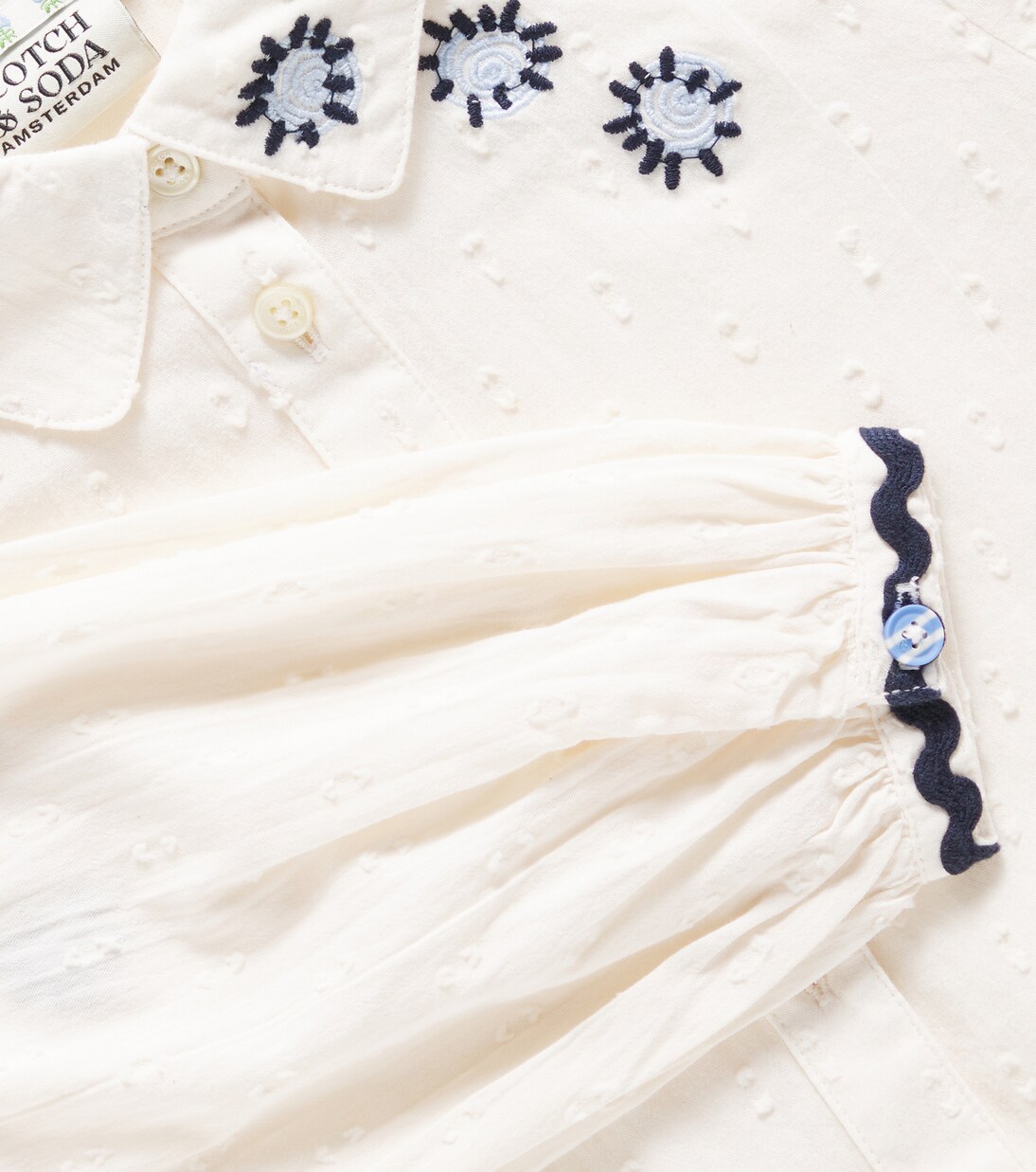 Besticktes Bluse aus Baumwolle | Scotch & Soda Kids