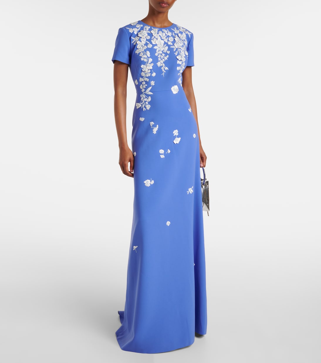 Bestickte Robe aus Crêpe | Carolina Herrera