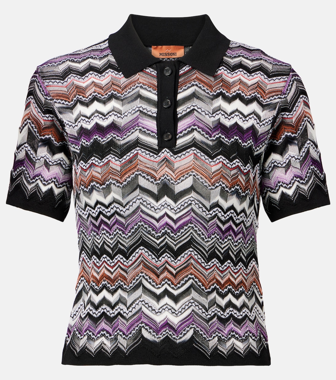 Polohemd aus Häkelstrick | Missoni