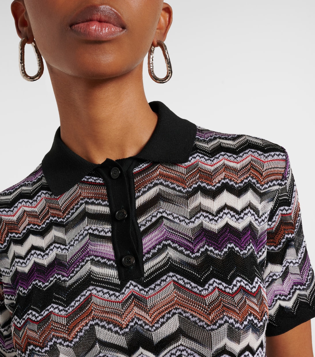 Polohemd aus Häkelstrick | Missoni