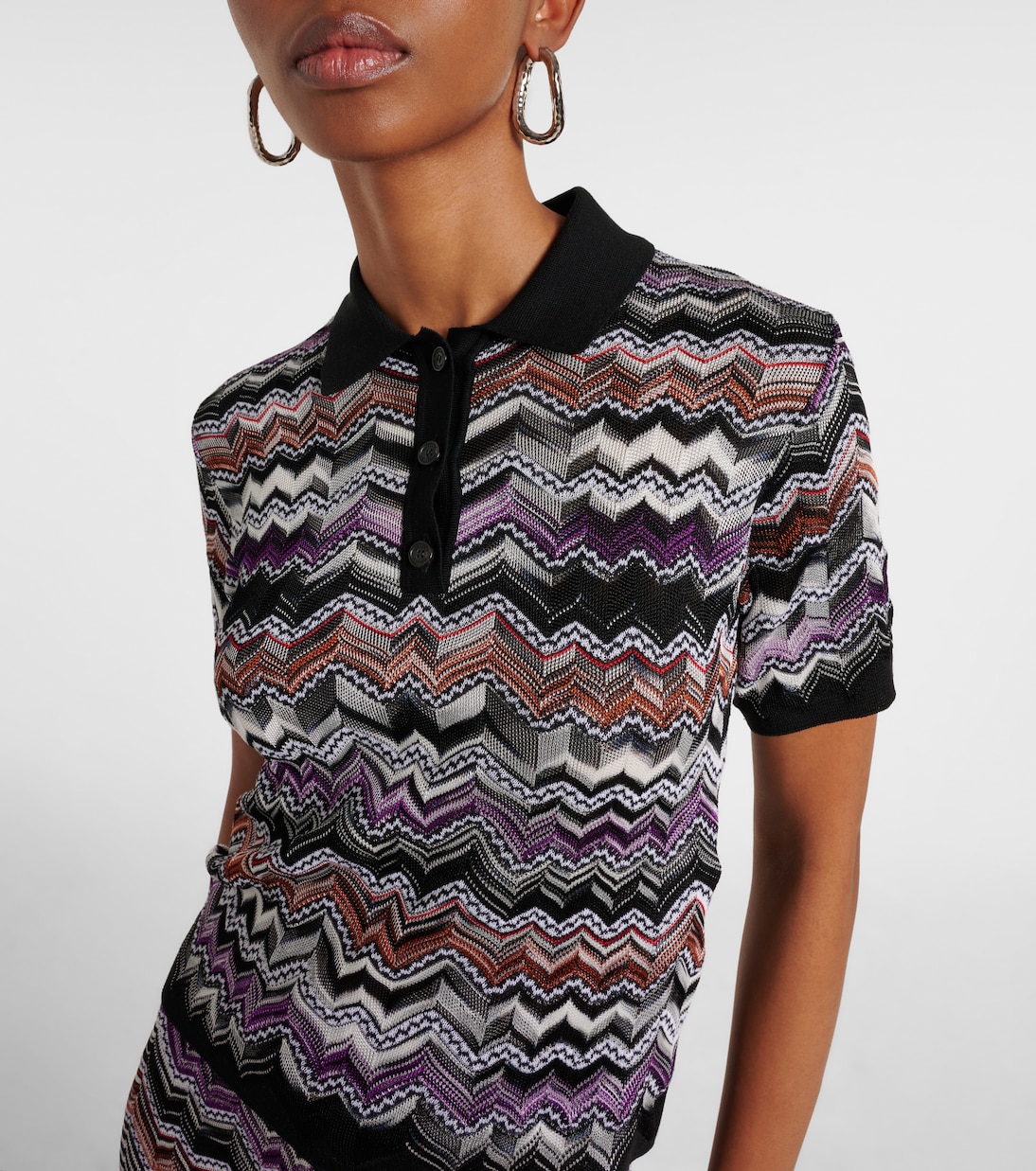 Polohemd aus Häkelstrick | Missoni