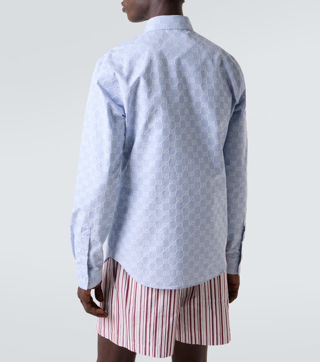 Hemd GG aus Baumwolle und Seide | Gucci