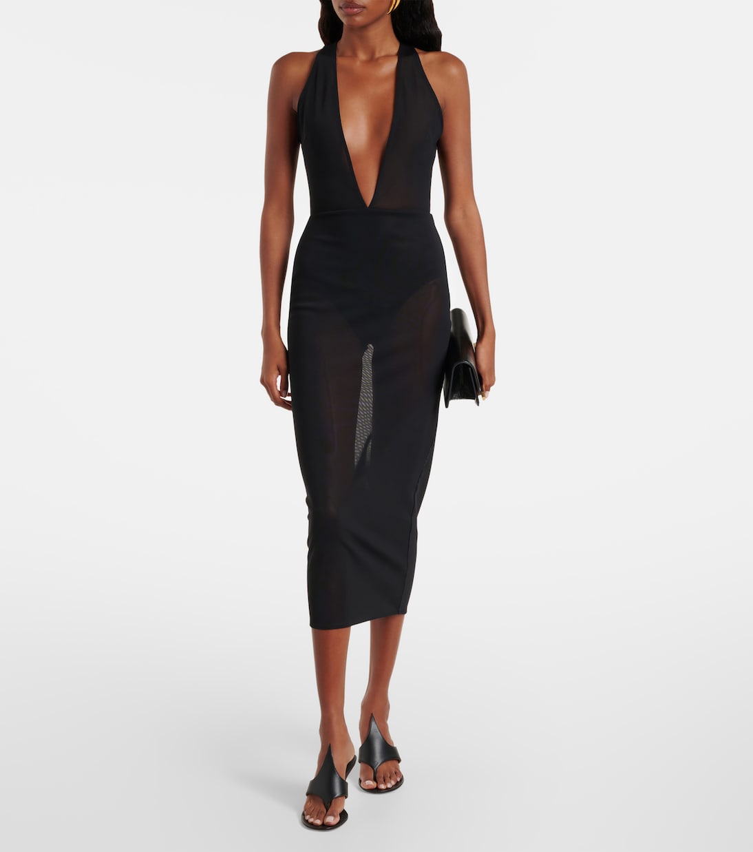 Abito midi a fascia | Alex Perry