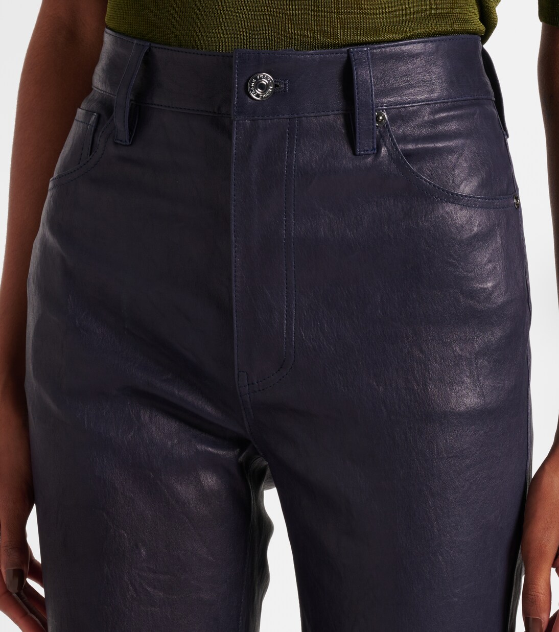 Hose Reboot Crop aus Leder | Frame