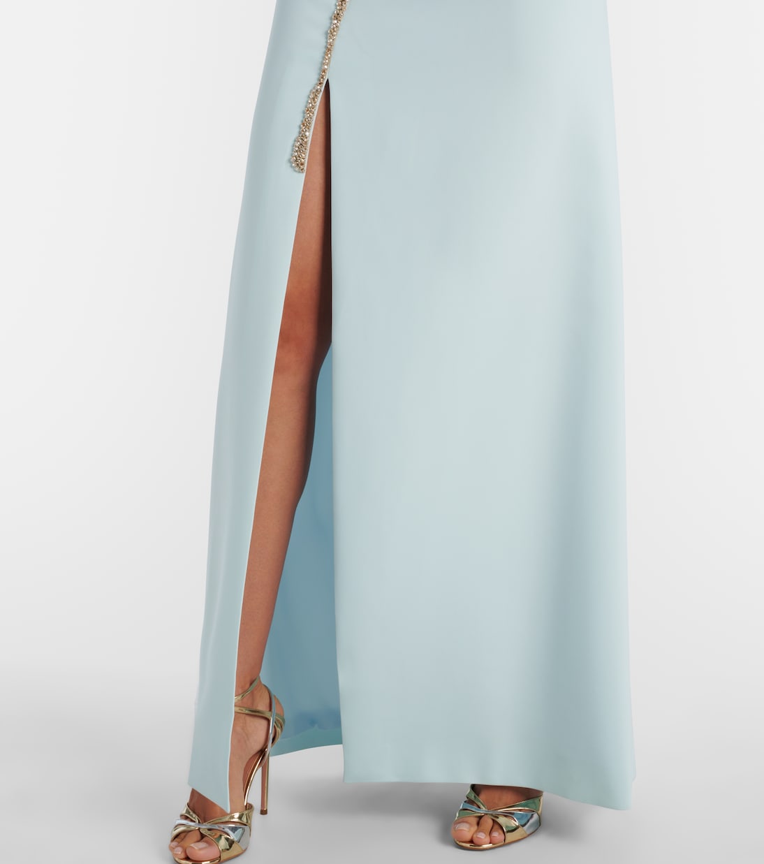 Faranna embellished crêpe corset gown | Costarellos