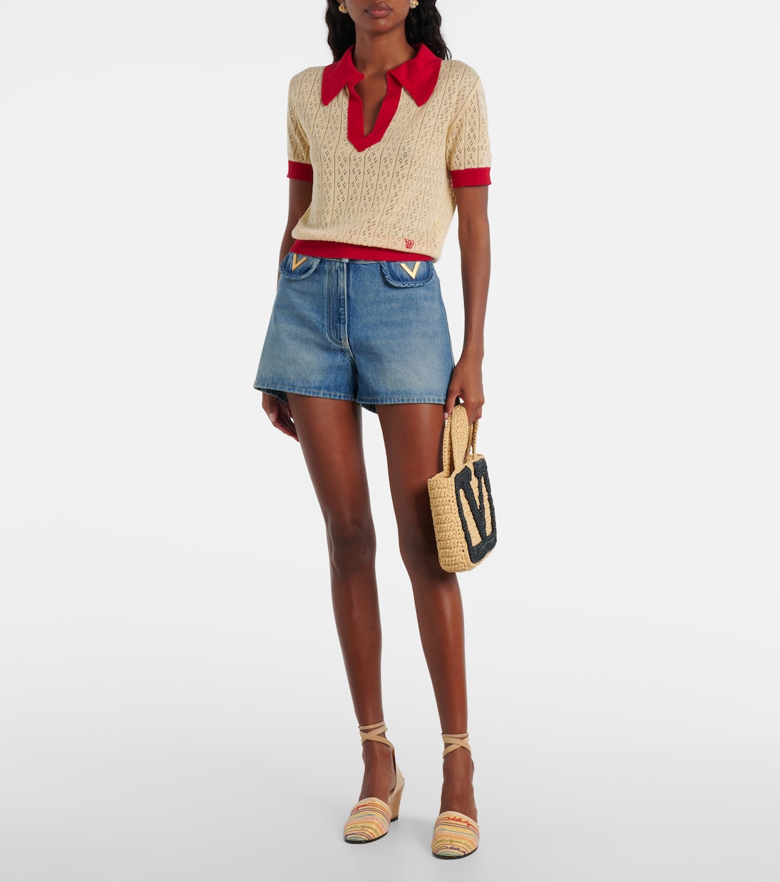 La Cruisette 75 espadrille wedges | Valentino Garavani