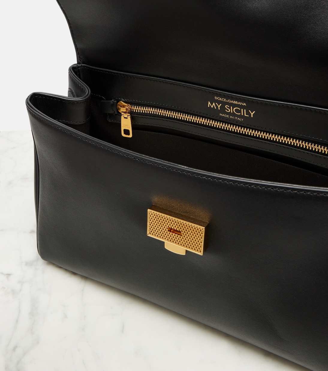 Tote Bag My Sicily Medium aus Leder | Dolce&Gabbana