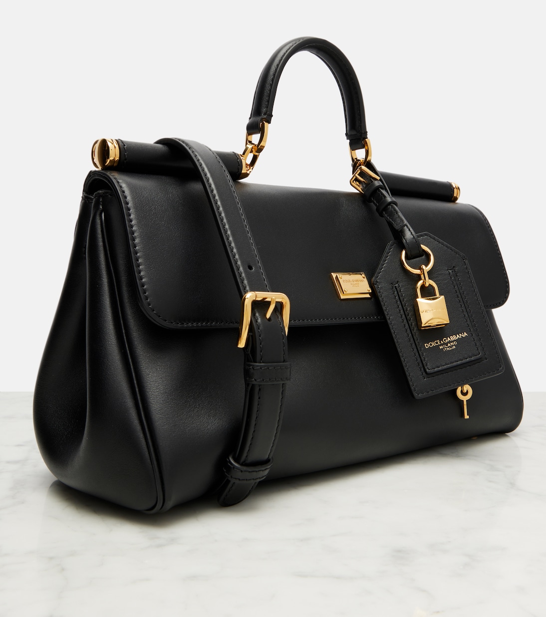 Tote Bag My Sicily Medium aus Leder | Dolce&Gabbana