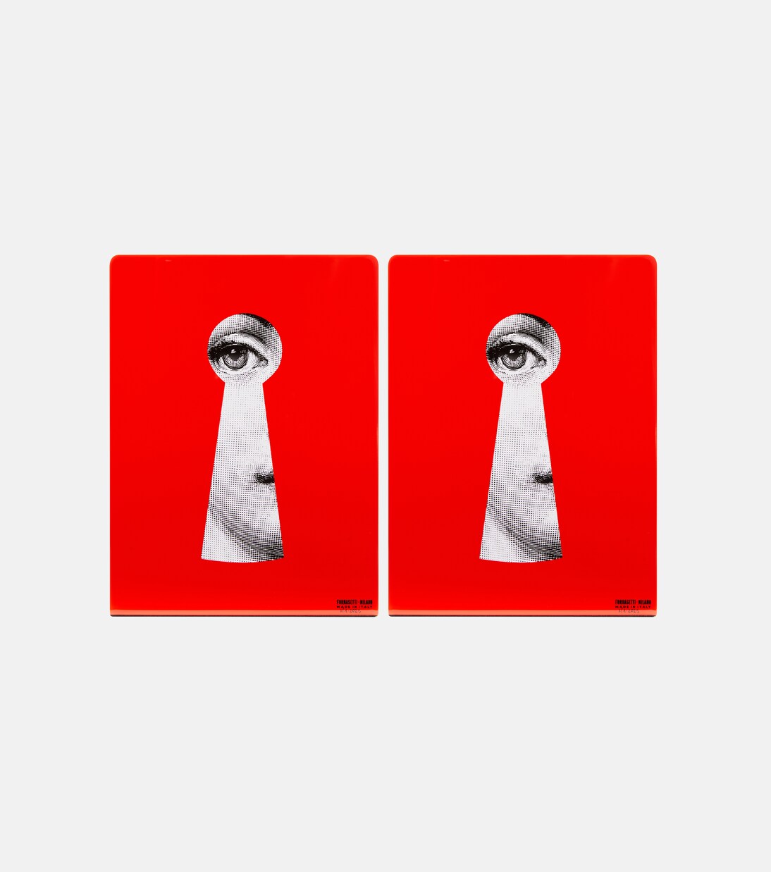 Serratura metal bookends | Fornasetti