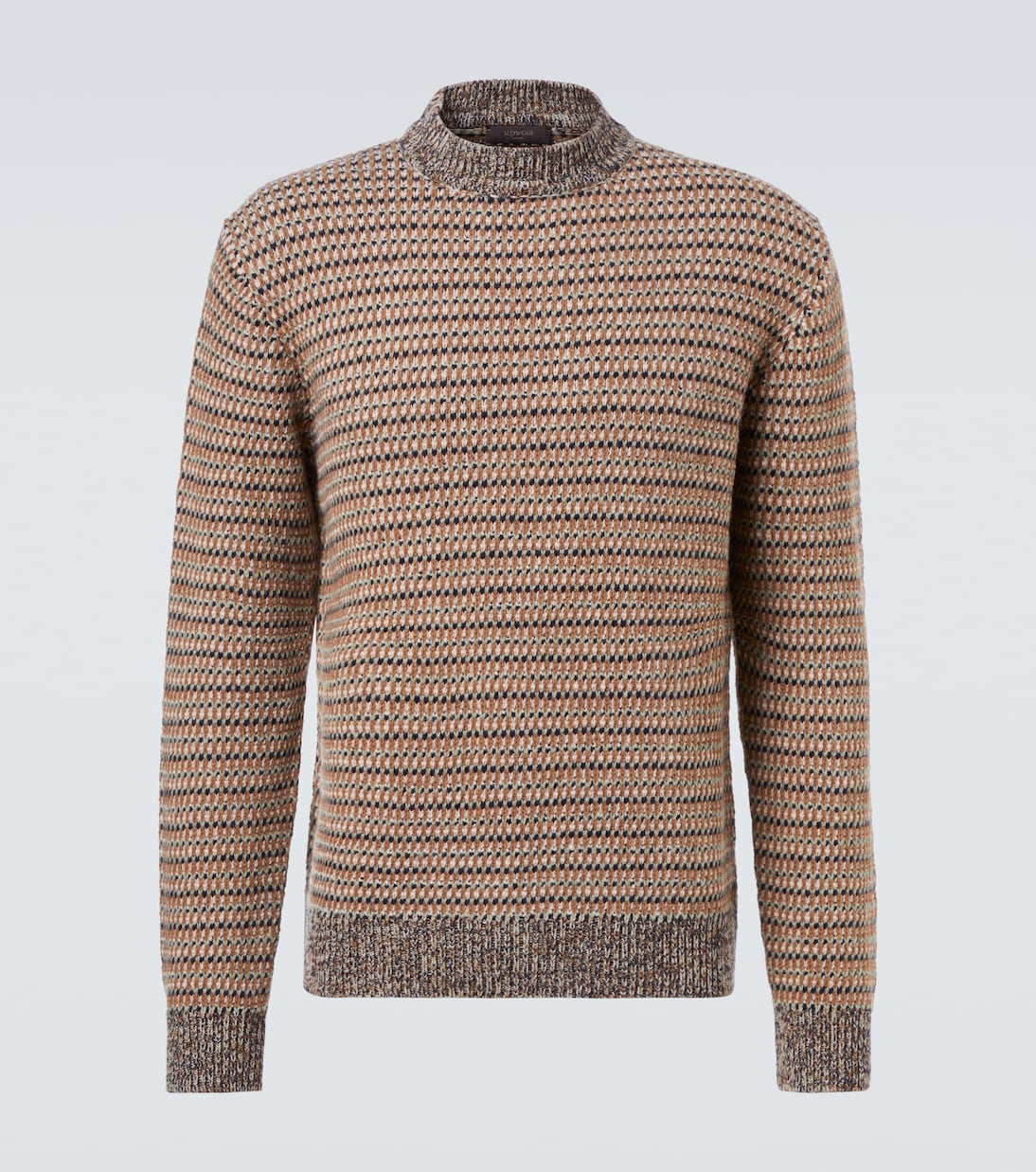 Virgin wool striped sweater | Slowear